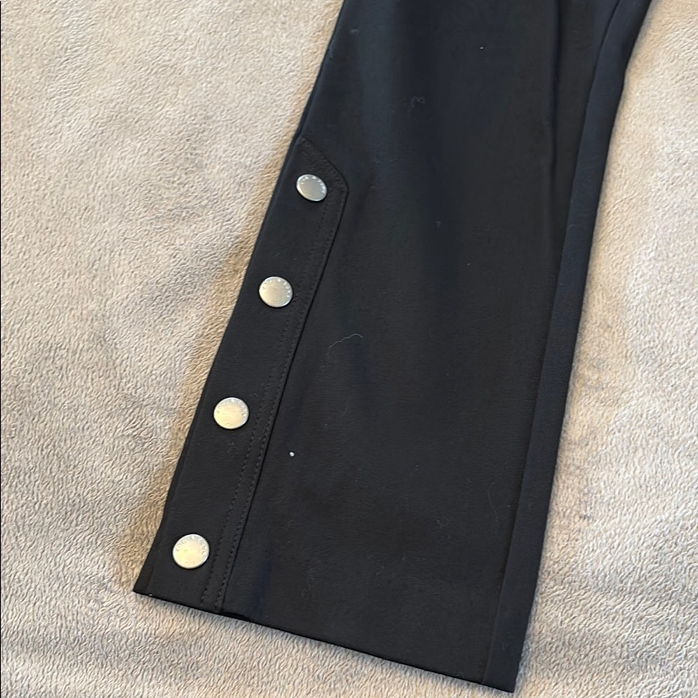 Rag & Bone Black Pants with Silver snap accents - Picture 2 of 8